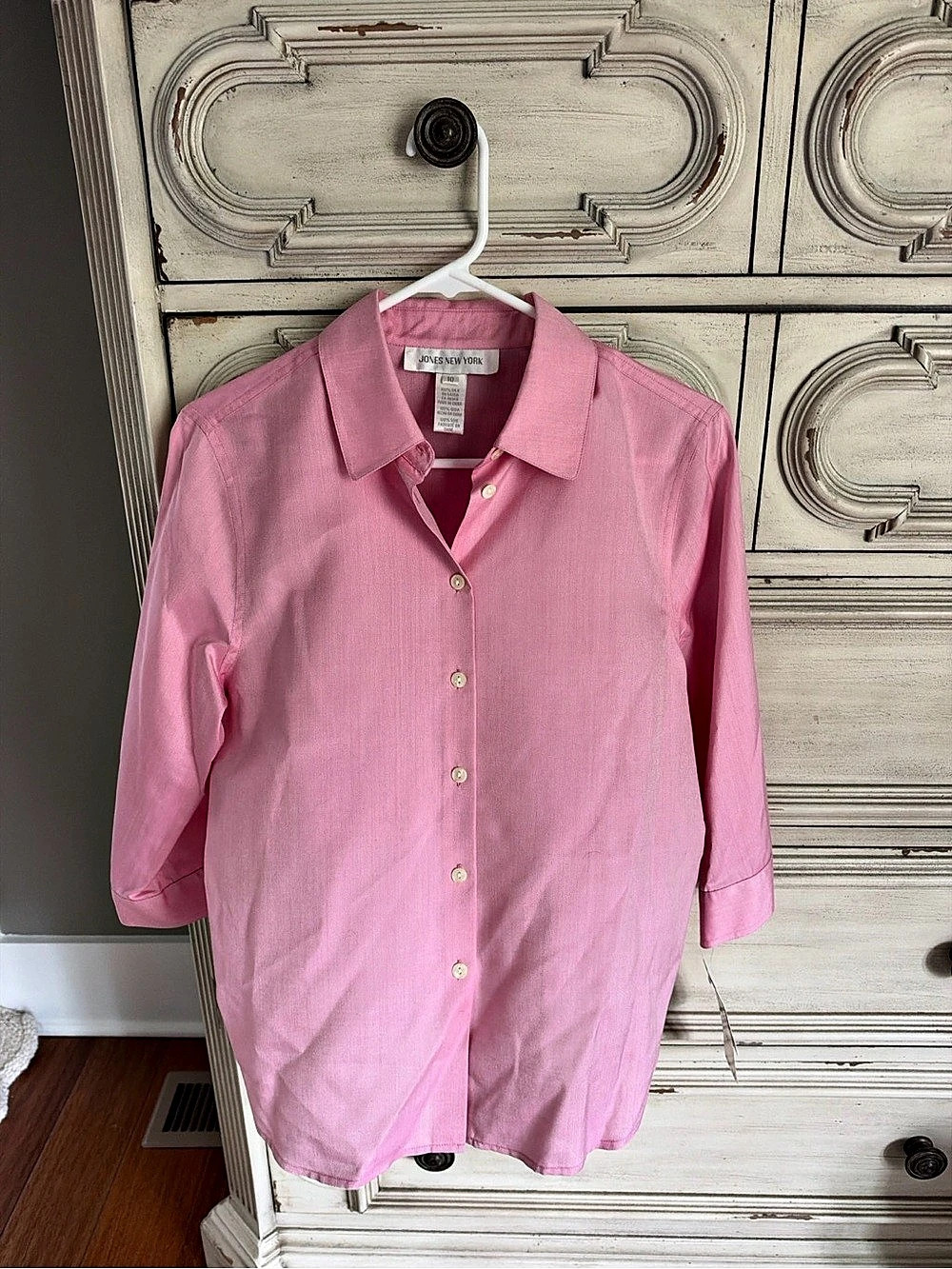 Jones New York Button Down Shirt in Pink Size 10 NWT